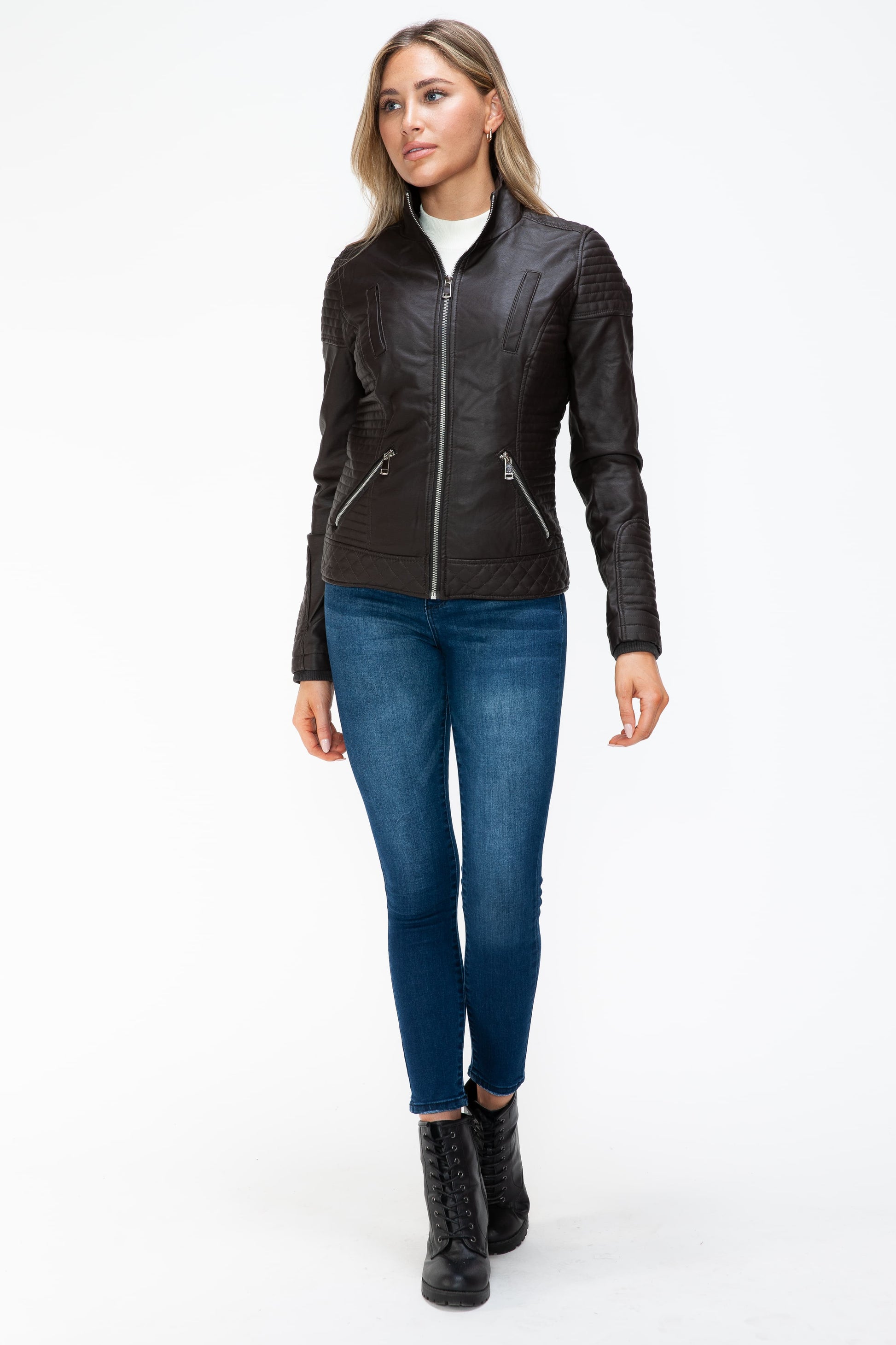 Layered Double-Zipper Jacket