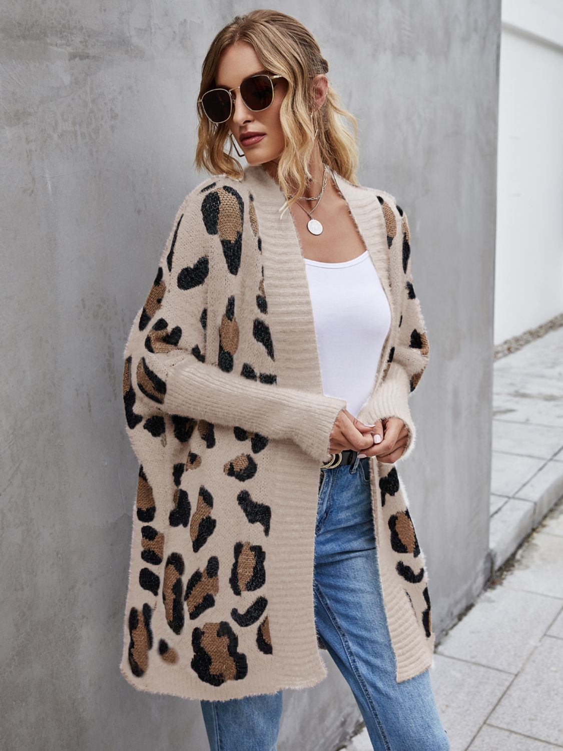 Wild Leopard Fuzzy Cardigan