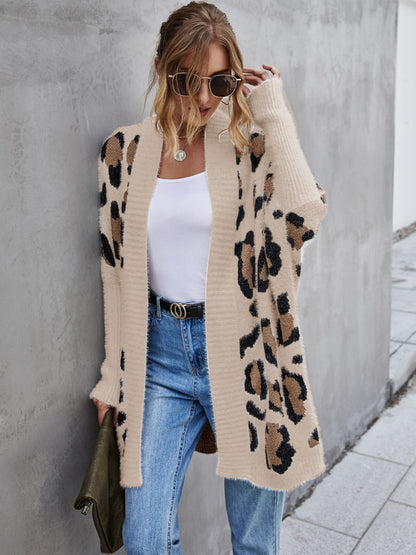 Wild Leopard Fuzzy Cardigan