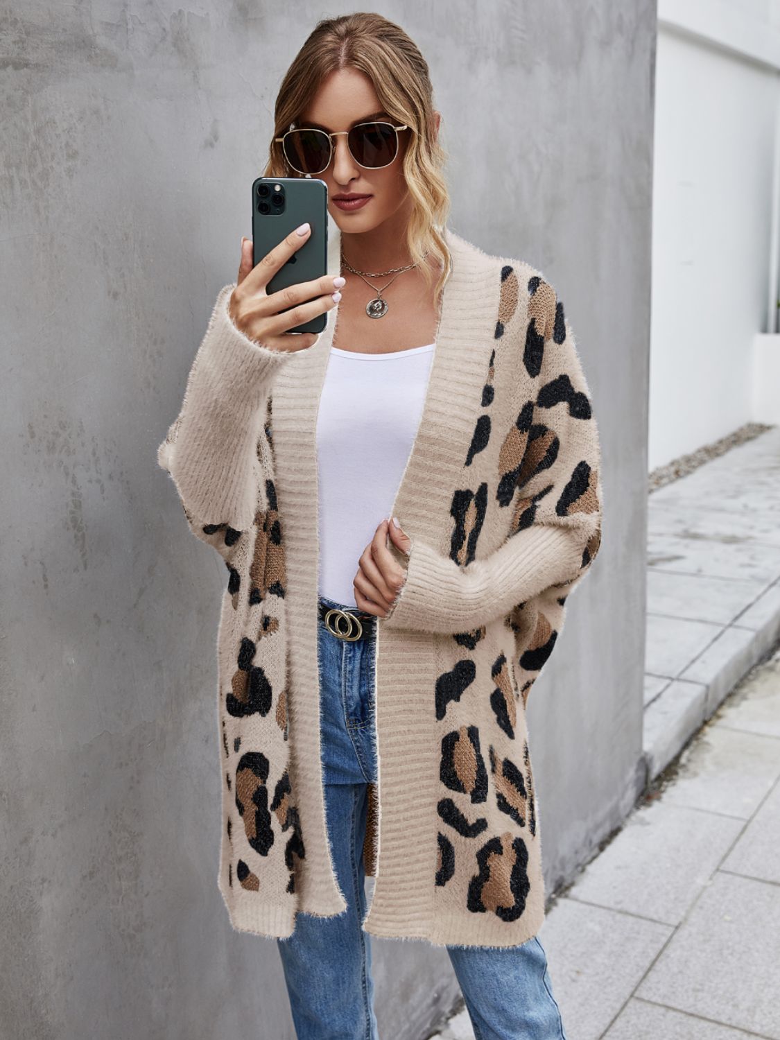 Wild Leopard Fuzzy Cardigan