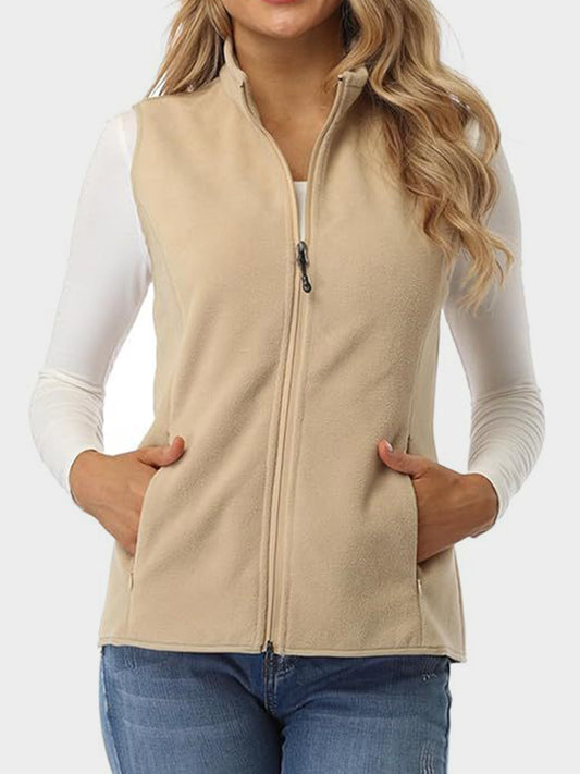 Zip Up Vest with Pockets
